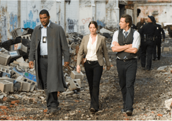 Alex Cross (Tyler Perry), Monica Ashe (Rachel Nichols), and Tommy Kane (Edward Burns)