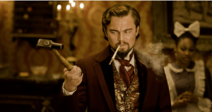 Calvin Candie (Leonardo DiCaprio), the ruthless plantation owner