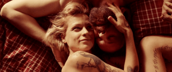 Elise (Veerle Baetens) and Didier (Johan Heldenbergh) share a tender moment.