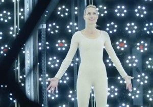 Robin Wright in the Digital Laboratory "recording" all of her mannerisms