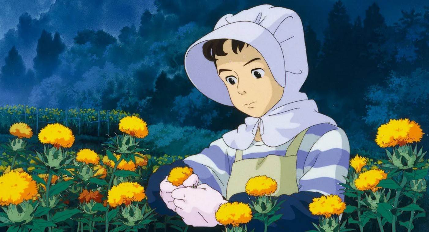 Taeko in the safflower fields
